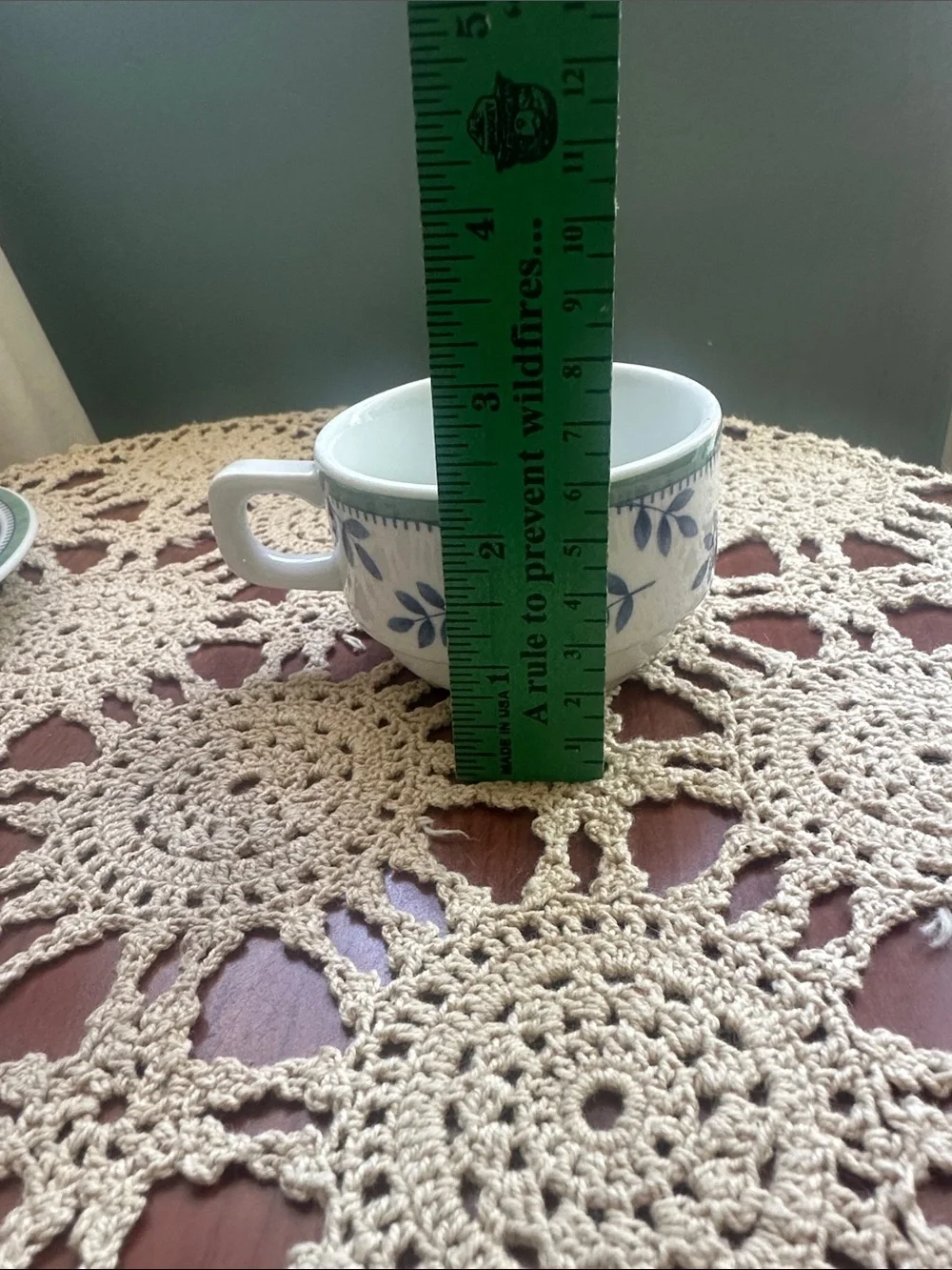 Villeroy & Boch Varios 3 Porcelain Cup & Saucer Set Blue Green White Germany